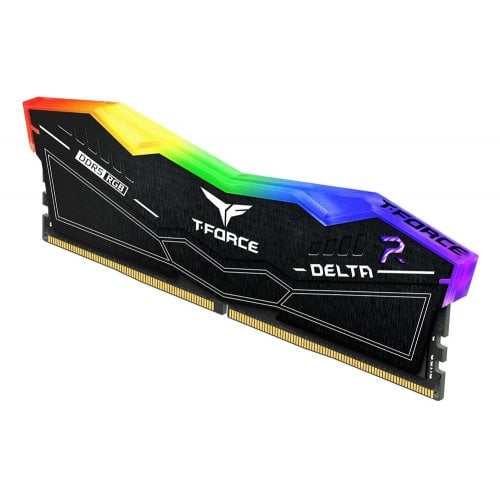 Купить ОЗУ Team DDR5 32GB (2x16GB) 7200MHz T-Force Delta RGB Black (FF3D532G7200HC34ADC01) с проверкой совместимости: обзор, характеристики, цена в Киеве, Днепре, Одессе, Харькове, Украине | интернет-магазин TELEMART.UA фото