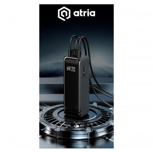 Купити Powerbank Atria WPD-160S 30000mAh 160W Black - ціна в Києві, Львові, Вінниці, Хмельницькому, Франківську, Україні | інтернет-магазин TELEMART.UA фото