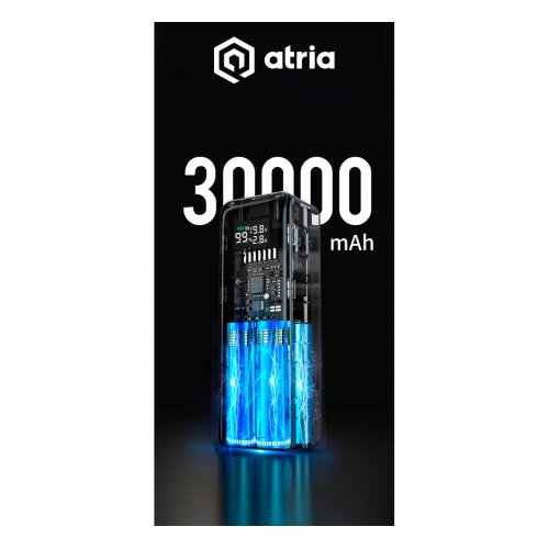 Купити Powerbank Atria WPD-160SB 30000mAh 160W Blue - ціна в Києві, Львові, Вінниці, Хмельницькому, Франківську, Україні | інтернет-магазин TELEMART.UA фото