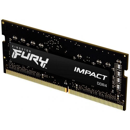 Уцінка озп Kingston SODIMM DDR4 16GB 3200Mhz FURY Impact Black (KF432S20IB/16) (вскрите пакування, 702411) купити з перевіркою сумісності: огляд, характеристики, ціна у Києві, Львові, Вінниці, Хмельницькому, Івано-Франківську, Україні | інтернет-магазин TELEMART.UA фото