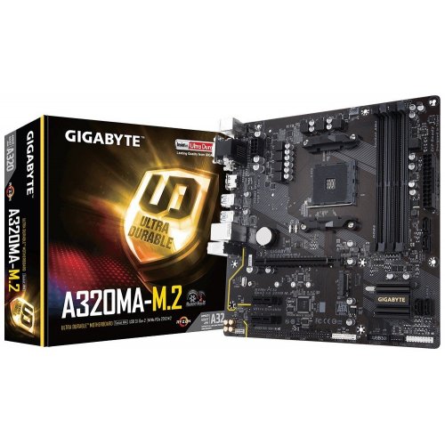 Продати Материнська плата Gigabyte GA-A320MA-M.2 (sAM4, AMD A320) за Trade-In у інтернет-магазині Телемарт - Київ, Дніпро, Україна фото