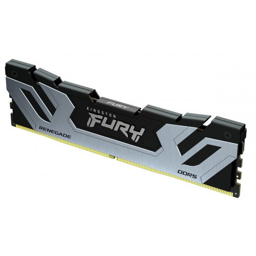 ОЗП Kingston CUDIMM DDR5 24GB 8400Mhz FURY Renegade Silver/Black (KF584CU40RS-24) купити з перевіркою сумісності: огляд, характеристики, ціна у Києві, Львові, Вінниці, Хмельницькому, Івано-Франківську, Україні | інтернет-магазин TELEMART.UA фото