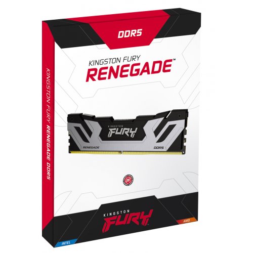 ОЗП Kingston CUDIMM DDR5 24GB 8400Mhz FURY Renegade Silver/Black (KF584CU40RS-24) купити з перевіркою сумісності: огляд, характеристики, ціна у Києві, Львові, Вінниці, Хмельницькому, Івано-Франківську, Україні | інтернет-магазин TELEMART.UA фото