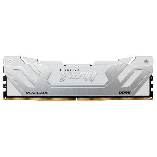 ОЗП Kingston CUDIMM DDR5 24GB 8400Mhz FURY Renegade Silver/White (KF584CU40RW-24) купити з перевіркою сумісності: огляд, характеристики, ціна у Києві, Львові, Вінниці, Хмельницькому, Івано-Франківську, Україні | інтернет-магазин TELEMART.UA фото