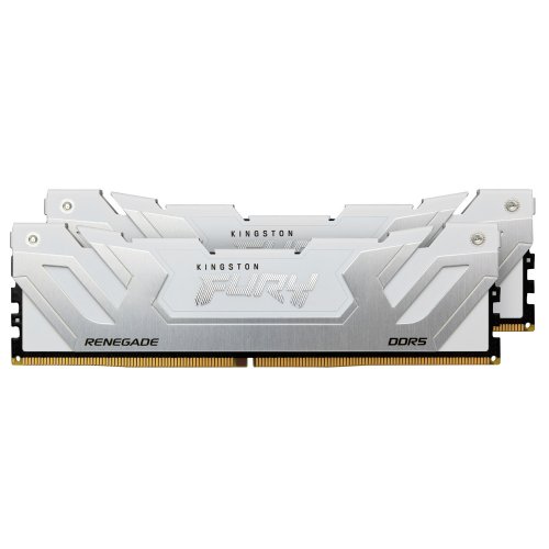 ОЗП Kingston CUDIMM DDR5 48GB (2x24GB) 8400Mhz FURY Renegade Silver/White (KF584CU40RWK2-48) купити з перевіркою сумісності: огляд, характеристики, ціна у Києві, Львові, Вінниці, Хмельницькому, Івано-Франківську, Україні | інтернет-магазин TELEMART.UA фото