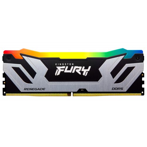 ОЗП Kingston CUDIMM DDR5 24GB 8400Mhz FURY Renegade Silver/Black RGB (KF584CU40RSA-24) купити з перевіркою сумісності: огляд, характеристики, ціна у Києві, Львові, Вінниці, Хмельницькому, Івано-Франківську, Україні | інтернет-магазин TELEMART.UA фото