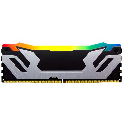 ОЗП Kingston CUDIMM DDR5 48GB (2x24GB) 8400Mhz FURY Renegade Silver/Black RGB (KF584CU40RSAK2-48) купити з перевіркою сумісності: огляд, характеристики, ціна у Києві, Львові, Вінниці, Хмельницькому, Івано-Франківську, Україні | інтернет-магазин TELEMART.UA фото