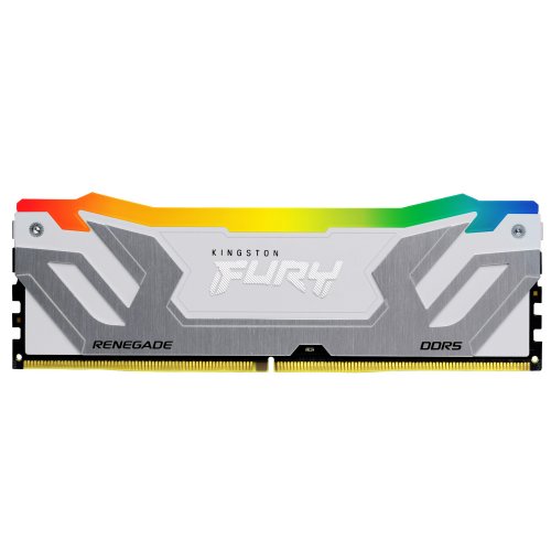 ОЗП Kingston CUDIMM DDR5 24GB 8400Mhz FURY Renegade Silver/White RGB (KF584CU40RWA-24) купити з перевіркою сумісності: огляд, характеристики, ціна у Києві, Львові, Вінниці, Хмельницькому, Івано-Франківську, Україні | інтернет-магазин TELEMART.UA фото