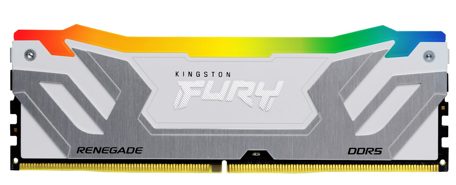 Silver White Rgb ОЗУ Kingston CUDIMM DDR5 24GB 8400Mhz FURY Renegade Silver/White RGB ...