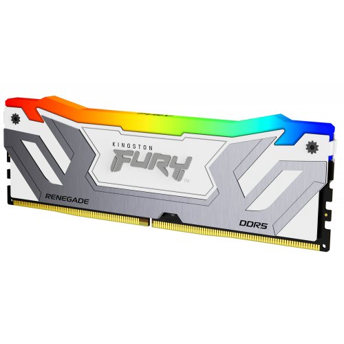 ОЗП Kingston CUDIMM DDR5 24GB 8400Mhz FURY Renegade Silver/White RGB (KF584CU40RWA-24) купити з перевіркою сумісності: огляд, характеристики, ціна у Києві, Львові, Вінниці, Хмельницькому, Івано-Франківську, Україні | інтернет-магазин TELEMART.UA фото