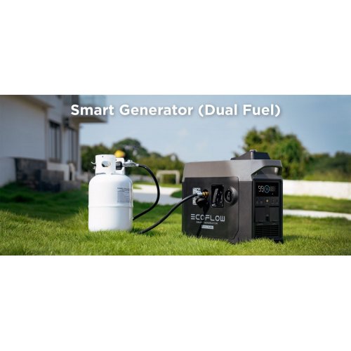 Купить Генератор двухтопливный EcoFlow Smart Generator Dual Fuel (GasEBDUAL-EU) - цена в Харькове, Киеве, Днепре, Одессе
в интернет-магазине Telemart фото