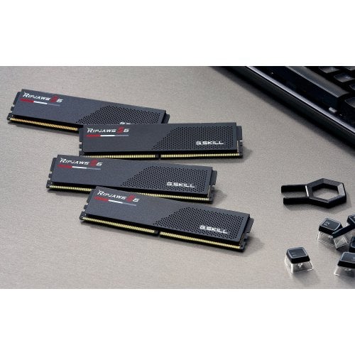 Купить ОЗУ G.Skill DDR5 48GB (2x24GB) 6000Mhz Ripjaws S5 Black (F5-6000J4048F24GX2-RS5K) с проверкой совместимости: обзор, характеристики, цена в Киеве, Днепре, Одессе, Харькове, Украине | интернет-магазин TELEMART.UA фото