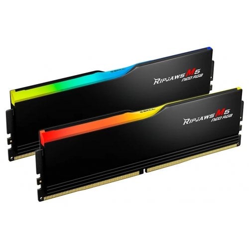 ОЗП G.Skill DDR5 32GB (2x16GB) 6000Mhz Ripjaws M5 Neo RGB Black (F5-6000J3648D16GX2-RM5NRK) купити з перевіркою сумісності: огляд, характеристики, ціна у Києві, Львові, Вінниці, Хмельницькому, Івано-Франківську, Україні | інтернет-магазин TELEMART.UA фото