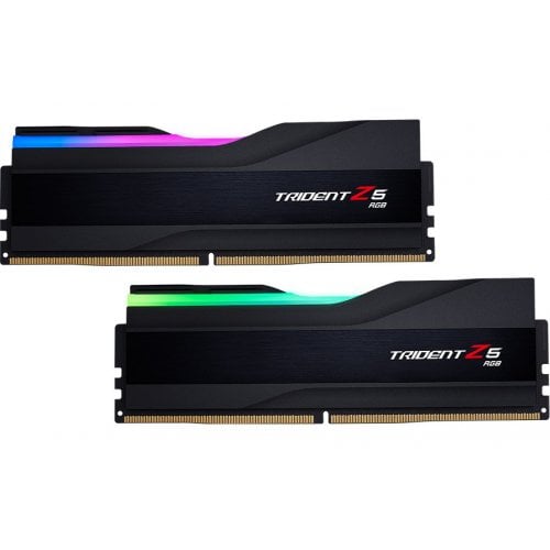 Купить ОЗУ G.Skill DDR5 48GB (2x24GB) 5600Mhz Trident Z5 RGB Black (F5-5600J4040D24GX2-TZ5RK) с проверкой совместимости: обзор, характеристики, цена в Киеве, Днепре, Одессе, Харькове, Украине | интернет-магазин TELEMART.UA фото