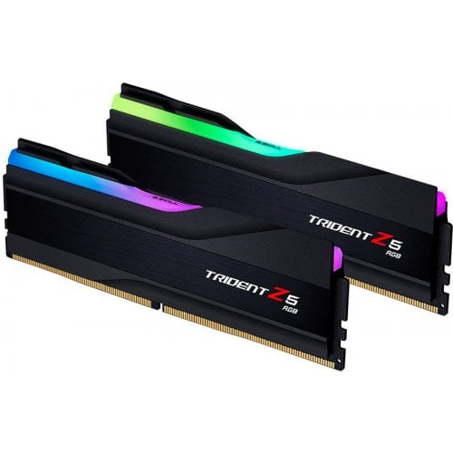 Купить ОЗУ G.Skill DDR5 48GB (2x24GB) 5600Mhz Trident Z5 RGB Black (F5-5600J4040D24GX2-TZ5RK) с проверкой совместимости: обзор, характеристики, цена в Киеве, Днепре, Одессе, Харькове, Украине | интернет-магазин TELEMART.UA фото