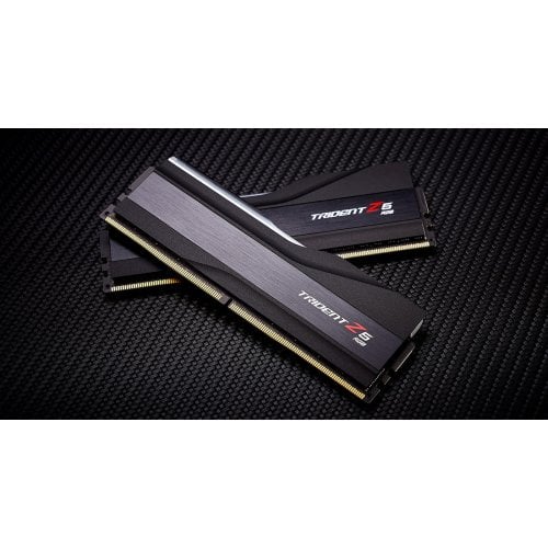 Купить ОЗУ G.Skill DDR5 48GB (2x24GB) 5600Mhz Trident Z5 RGB Black (F5-5600J4040D24GX2-TZ5RK) с проверкой совместимости: обзор, характеристики, цена в Киеве, Днепре, Одессе, Харькове, Украине | интернет-магазин TELEMART.UA фото