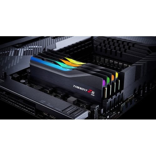 Купить ОЗУ G.Skill DDR5 96GB (2x48GB) 6800Mhz Trident Z5 RGB Black (F5-6800J3446F48GX2-TZ5RK) с проверкой совместимости: обзор, характеристики, цена в Киеве, Днепре, Одессе, Харькове, Украине | интернет-магазин TELEMART.UA фото