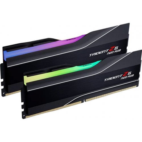 Купить ОЗУ G.Skill DDR5 48GB (2x24GB) 5600Mhz Trident Z5 Neo RGB Black (F5-5600J4040D24GX2-TZ5NR) с проверкой совместимости: обзор, характеристики, цена в Киеве, Днепре, Одессе, Харькове, Украине | интернет-магазин TELEMART.UA фото