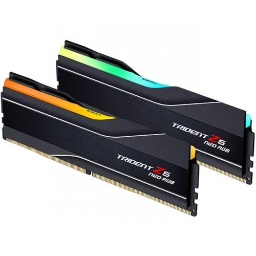 Купить ОЗУ G.Skill DDR5 48GB (2x24GB) 5600Mhz Trident Z5 Neo RGB Black (F5-5600J4040D24GX2-TZ5NR) с проверкой совместимости: обзор, характеристики, цена в Киеве, Днепре, Одессе, Харькове, Украине | интернет-магазин TELEMART.UA фото