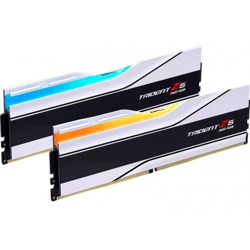 ОЗП G.Skill DDR5 32GB (2x16GB) 6000Mhz Trident Z5 Neo RGB White (F5-6000J2836G16GX2-TZ5NRW) купити з перевіркою сумісності: огляд, характеристики, ціна у Києві, Львові, Вінниці, Хмельницькому, Івано-Франківську, Україні | інтернет-магазин TELEMART.UA фото