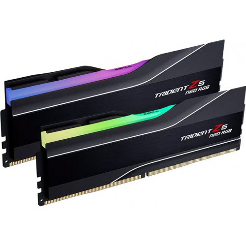 ОЗП G.Skill DDR5 32GB (2x16GB) 6400Mhz Trident Z5 Neo RGB Black (F5-6400J3039G16GX2-TZ5NR) купити з перевіркою сумісності: огляд, характеристики, ціна у Києві, Львові, Вінниці, Хмельницькому, Івано-Франківську, Україні | інтернет-магазин TELEMART.UA фото