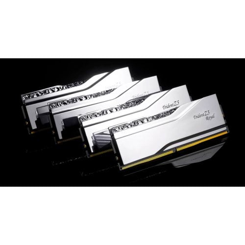 Купить ОЗУ G.Skill DDR5 32GB (2x16GB) 6400Mhz Trident Z5 Royal Silver (F5-6400J3039G16GX2-TR5S) с проверкой совместимости: обзор, характеристики, цена в Киеве, Днепре, Одессе, Харькове, Украине | интернет-магазин TELEMART.UA фото