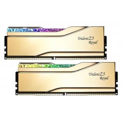 ОЗП G.Skill DDR5 32GB (2x16GB) 6400Mhz Trident Z5 Royal Gold (F5-6400J3039G16GX2-TR5G)