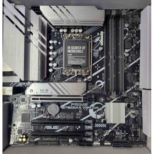 Уцінка материнська плата Asus PRIME B760M-A WIFI D4 (s1700, Intel B760) (Сліди використання, 703678) купити з перевіркою сумісності: огляд, характеристики, ціна у Києві, Львові, Вінниці, Хмельницькому, Івано-Франківську, Україні | інтернет-магазин TELEMART.UA фото