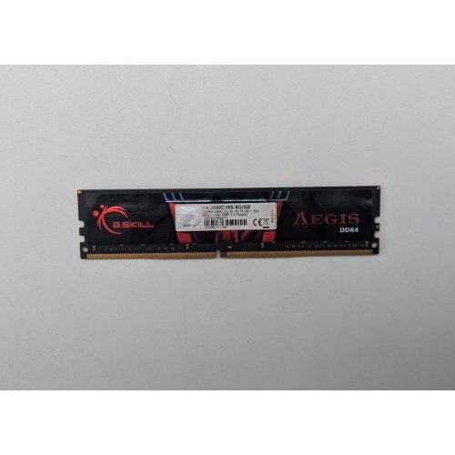 Озп G.Skill DDR4 8GB 3000Mhz Aegis (F4-3000C16S-8GISB) (Відновлено продавцем, 703732) купити з перевіркою сумісності: огляд, характеристики, ціна у Києві, Львові, Вінниці, Хмельницькому, Івано-Франківську, Україні | інтернет-магазин TELEMART.UA фото