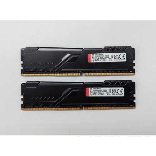 Озп Kingston DDR4 16GB (2x8GB) 3600Mhz FURY Beast Black (KF436C17BBK2/16) (Відновлено продавцем, 703736) купити з перевіркою сумісності: огляд, характеристики, ціна у Києві, Львові, Вінниці, Хмельницькому, Івано-Франківську, Україні | інтернет-магазин TELEMART.UA фото