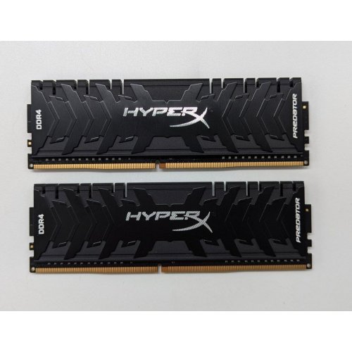 Озп HyperX DDR4 16GB (2x8GB) 3200Mhz Predator (HX432C16PB3K2/16) (Відновлено продавцем, 703752) купити з перевіркою сумісності: огляд, характеристики, ціна у Києві, Львові, Вінниці, Хмельницькому, Івано-Франківську, Україні | інтернет-магазин TELEMART.UA фото