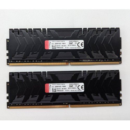 Озп HyperX DDR4 16GB (2x8GB) 3200Mhz Predator (HX432C16PB3K2/16) (Відновлено продавцем, 703752) купити з перевіркою сумісності: огляд, характеристики, ціна у Києві, Львові, Вінниці, Хмельницькому, Івано-Франківську, Україні | інтернет-магазин TELEMART.UA фото