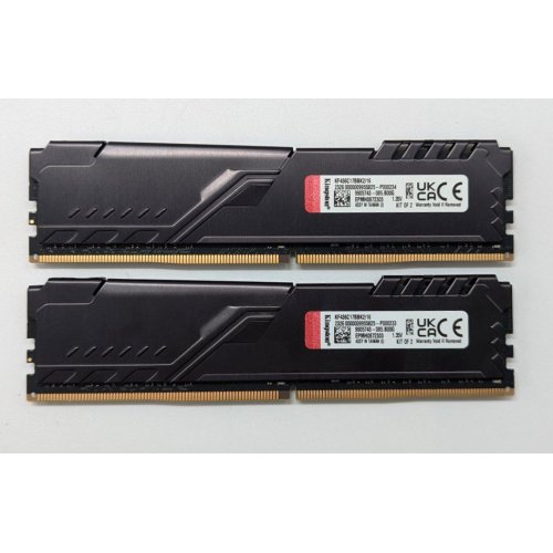 Озп Kingston DDR4 16GB (2x8GB) 3600Mhz FURY Beast Black (KF436C17BBK2/16) (Відновлено продавцем, 703764) купити з перевіркою сумісності: огляд, характеристики, ціна у Києві, Львові, Вінниці, Хмельницькому, Івано-Франківську, Україні | інтернет-магазин TELEMART.UA фото