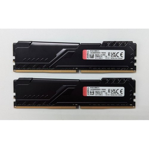 Озп Kingston DDR4 16GB (2x8GB) 3200Mhz FURY Beast Black (KF432C16BBK2/16) (Відновлено продавцем, 703771) купити з перевіркою сумісності: огляд, характеристики, ціна у Києві, Львові, Вінниці, Хмельницькому, Івано-Франківську, Україні | інтернет-магазин TELEMART.UA фото