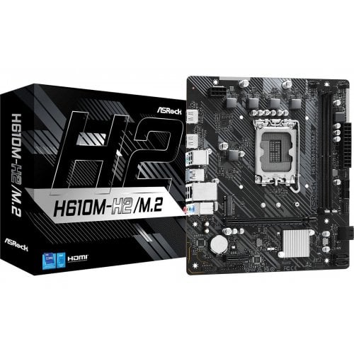 Материнська плата AsRock H610M-H2/M.2 (s1700, Intel H610) купити з перевіркою сумісності: огляд, характеристики, ціна у Києві, Львові, Вінниці, Хмельницькому, Івано-Франківську, Україні | інтернет-магазин TELEMART.UA фото