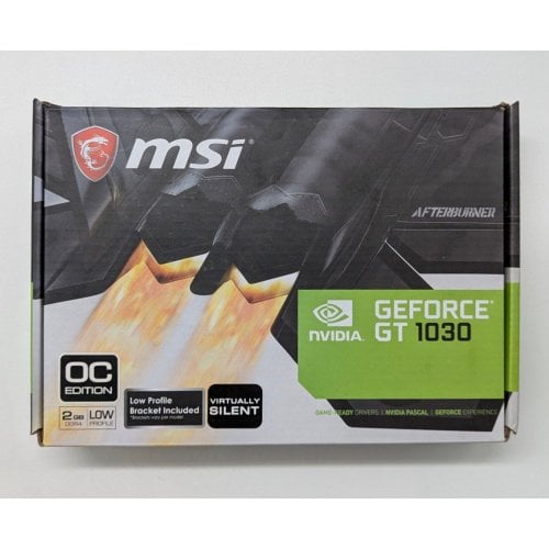 Відеокарта MSI GeForce GT 1030 Low Profile OC 2048MB (GT 1030 2GHD4 LP OC) (Відновлено продавцем, 704059) купити з перевіркою сумісності: огляд, характеристики, ціна у Києві, Львові, Вінниці, Хмельницькому, Івано-Франківську, Україні | інтернет-магазин TELEMART.UA фото