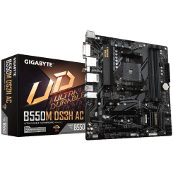 Материнська плата Gigabyte B550M DS3H AC (sAM4, AMD B550) (Відновлено продавцем, 704124)