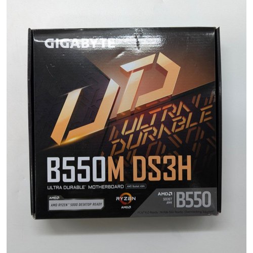 Материнська плата Gigabyte B550M DS3H AC (sAM4, AMD B550) (Відновлено продавцем, 704124) купити з перевіркою сумісності: огляд, характеристики, ціна у Києві, Львові, Вінниці, Хмельницькому, Івано-Франківську, Україні | інтернет-магазин TELEMART.UA фото