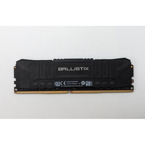 Озп Crucial DDR4 8GB 3000Mhz Ballistix Black (BL8G30C15U4B) (Відновлено продавцем, 704140) купити з перевіркою сумісності: огляд, характеристики, ціна у Києві, Львові, Вінниці, Хмельницькому, Івано-Франківську, Україні | інтернет-магазин TELEMART.UA фото