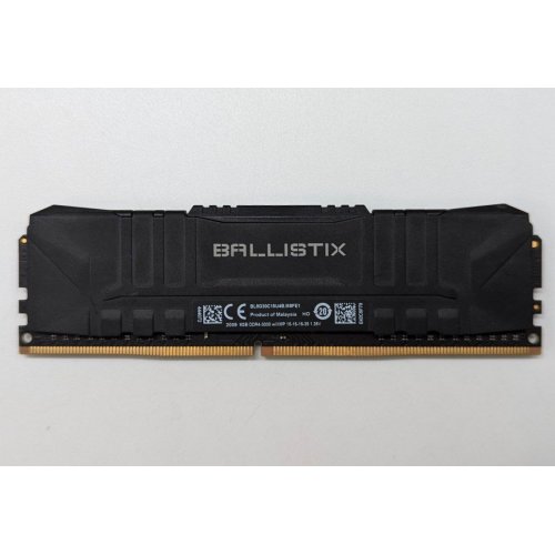 Озп Crucial DDR4 8GB 3000Mhz Ballistix Black (BL8G30C15U4B) (Відновлено продавцем, 704145) купити з перевіркою сумісності: огляд, характеристики, ціна у Києві, Львові, Вінниці, Хмельницькому, Івано-Франківську, Україні | інтернет-магазин TELEMART.UA фото