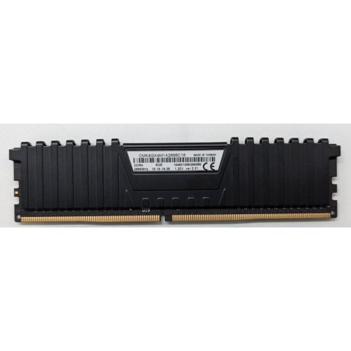 Озп Corsair DDR4 8GB 2666Mhz Vengeance LPX (CMK8GX4M1A2666C16) Black (Відновлено продавцем, 704203) купити з перевіркою сумісності: огляд, характеристики, ціна у Києві, Львові, Вінниці, Хмельницькому, Івано-Франківську, Україні | інтернет-магазин TELEMART.UA фото