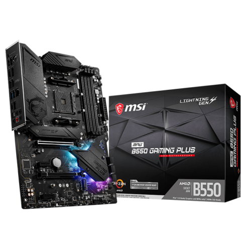 Материнська плата MSI MPG B550 GAMING PLUS (sAM4, AMD B550) (Відновлено продавцем, 704341) купити з перевіркою сумісності: огляд, характеристики, ціна у Києві, Львові, Вінниці, Хмельницькому, Івано-Франківську, Україні | інтернет-магазин TELEMART.UA фото