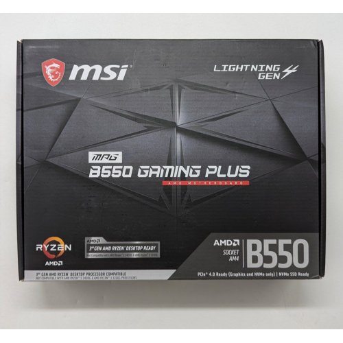 Материнська плата MSI MPG B550 GAMING PLUS (sAM4, AMD B550) (Відновлено продавцем, 704341) купити з перевіркою сумісності: огляд, характеристики, ціна у Києві, Львові, Вінниці, Хмельницькому, Івано-Франківську, Україні | інтернет-магазин TELEMART.UA фото