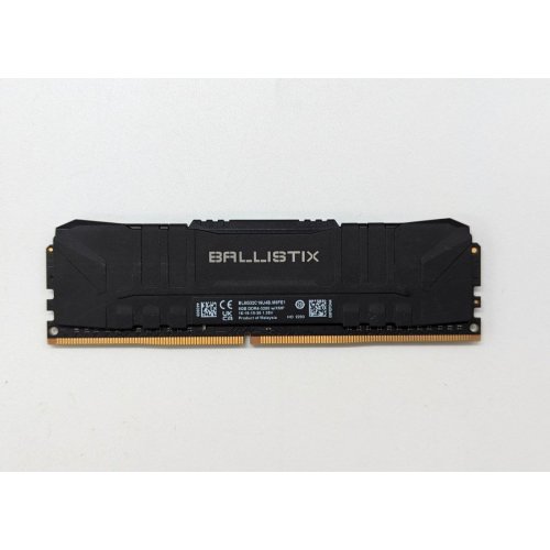 Озп Crucial DDR4 8GB 3200Mhz Ballistix Black (BL8G32C16U4B) (Відновлено продавцем, 704346) купити з перевіркою сумісності: огляд, характеристики, ціна у Києві, Львові, Вінниці, Хмельницькому, Івано-Франківську, Україні | інтернет-магазин TELEMART.UA фото