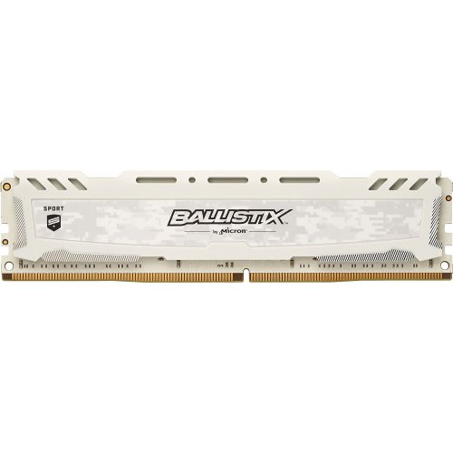 Озп Crucial DDR4 8GB 2666Mhz Ballistix Sport LT (BLS8G4D26BFSCK) White (Відновлено продавцем, 704349) купити з перевіркою сумісності: огляд, характеристики, ціна у Києві, Львові, Вінниці, Хмельницькому, Івано-Франківську, Україні | інтернет-магазин TELEMART.UA фото