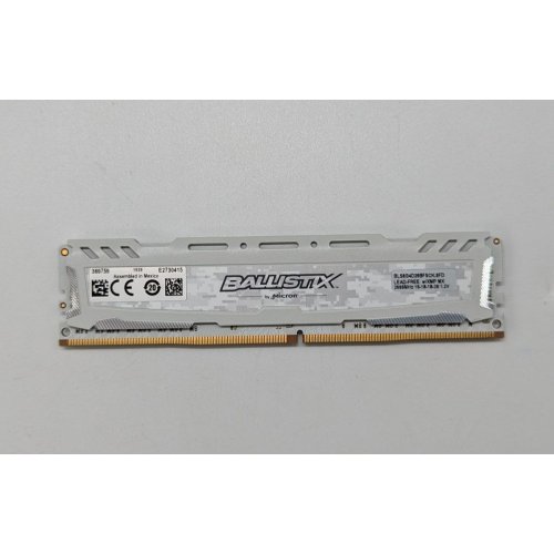 Озп Crucial DDR4 8GB 2666Mhz Ballistix Sport LT (BLS8G4D26BFSCK) White (Відновлено продавцем, 704349) купити з перевіркою сумісності: огляд, характеристики, ціна у Києві, Львові, Вінниці, Хмельницькому, Івано-Франківську, Україні | інтернет-магазин TELEMART.UA фото