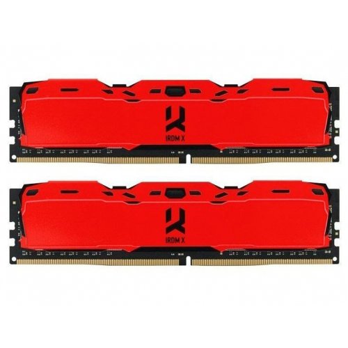 Озп GoodRAM DDR4 16GB (2x8GB) 2400Mhz IRDM Red (IR-R2400D464L15S/8G) (Відновлено продавцем, 704355) купити з перевіркою сумісності: огляд, характеристики, ціна у Києві, Львові, Вінниці, Хмельницькому, Івано-Франківську, Україні | інтернет-магазин TELEMART.UA фото