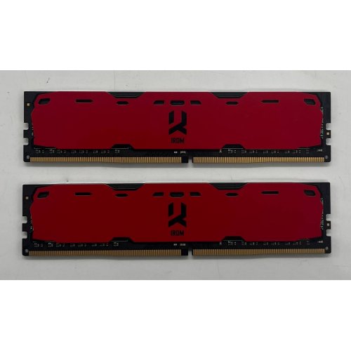 Озп GoodRAM DDR4 16GB (2x8GB) 2400Mhz IRDM Red (IR-R2400D464L15S/8G) (Відновлено продавцем, 704355) купити з перевіркою сумісності: огляд, характеристики, ціна у Києві, Львові, Вінниці, Хмельницькому, Івано-Франківську, Україні | інтернет-магазин TELEMART.UA фото