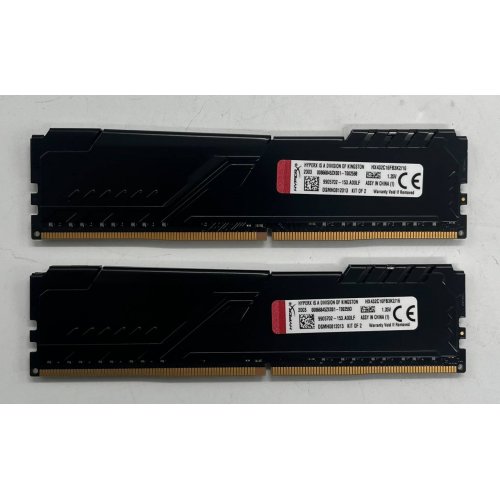 Озп HyperX DDR4 16GB (2x8GB) 3200Mhz Fury Black (HX432C16FB3K2/16) (Відновлено продавцем, 704357) купити з перевіркою сумісності: огляд, характеристики, ціна у Києві, Львові, Вінниці, Хмельницькому, Івано-Франківську, Україні | інтернет-магазин TELEMART.UA фото