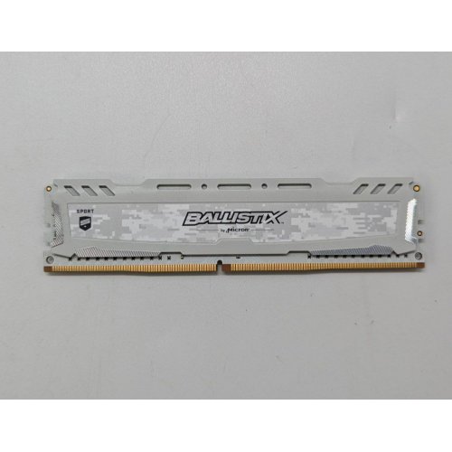 Озп Crucial DDR4 8GB 2666Mhz Ballistix Sport LT (BLS8G4D26BFSCK) White (Відновлено продавцем, 704365) купити з перевіркою сумісності: огляд, характеристики, ціна у Києві, Львові, Вінниці, Хмельницькому, Івано-Франківську, Україні | інтернет-магазин TELEMART.UA фото